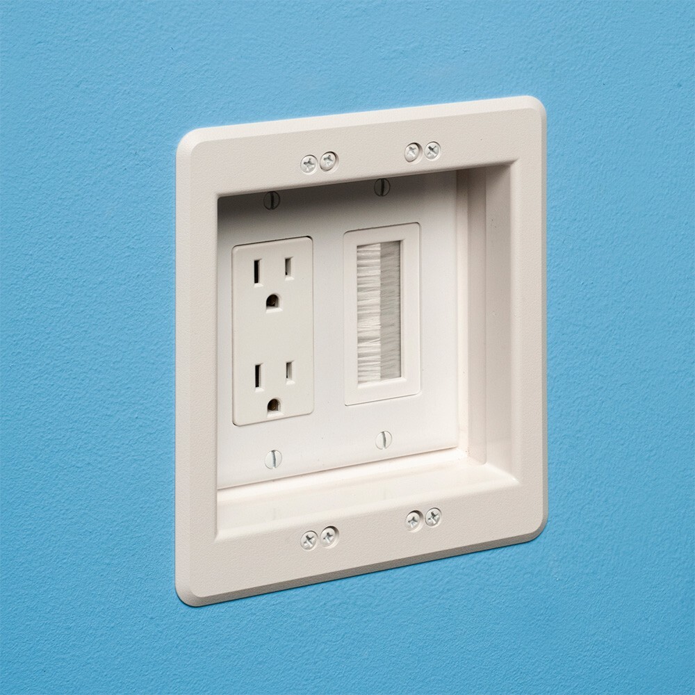 Arlington® CED135 Cable Entry Keystone Strap with Brush-Style Opening
