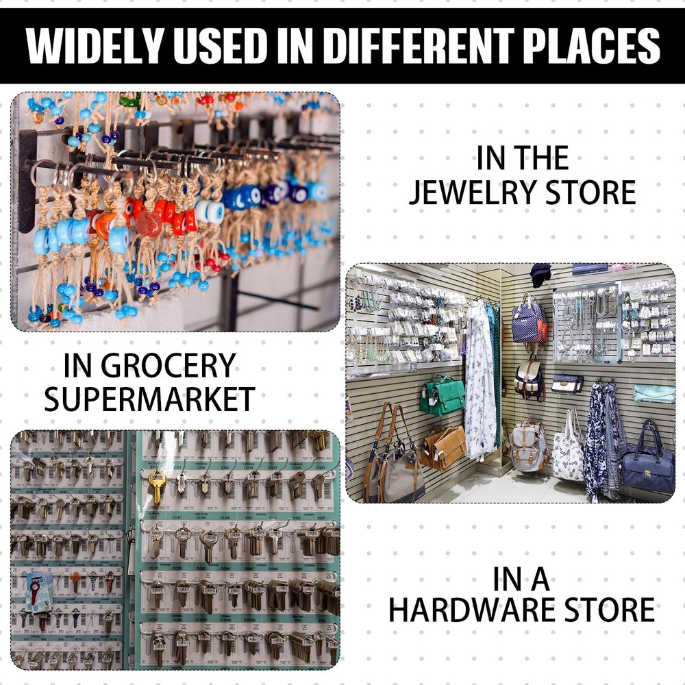 4 Inch Grid Wall Hooks 25 Pcs Gridwall Panel Hooks Garage Wall Mount Organize...