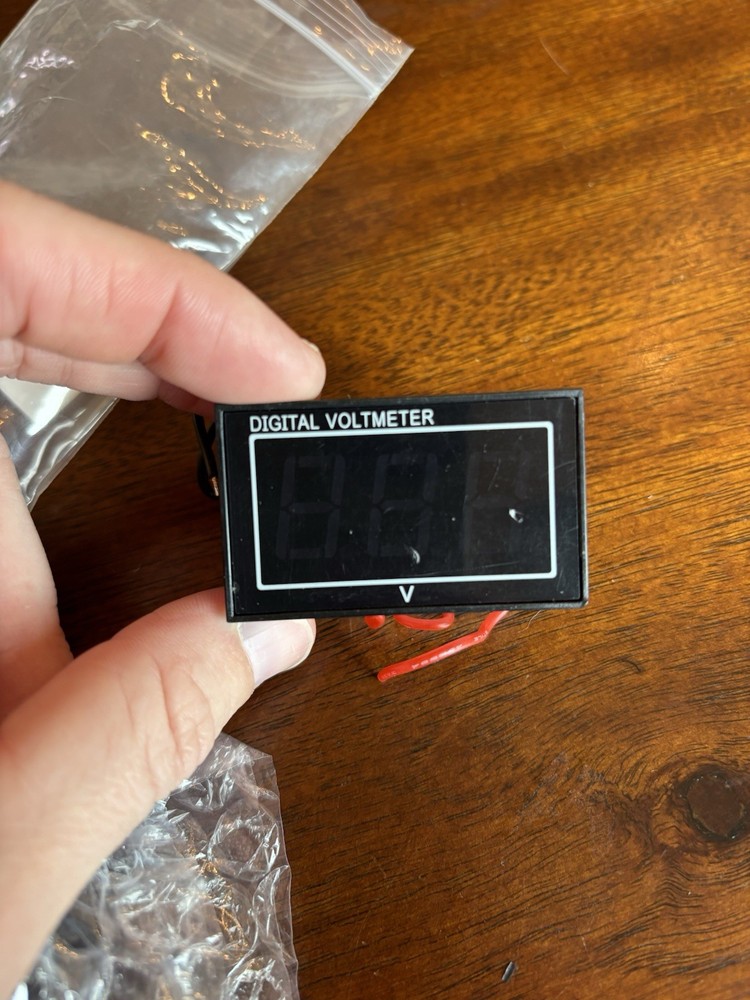 Waterproof Digital Voltmeter 2 Pack DC 5–130V Panel Mount New