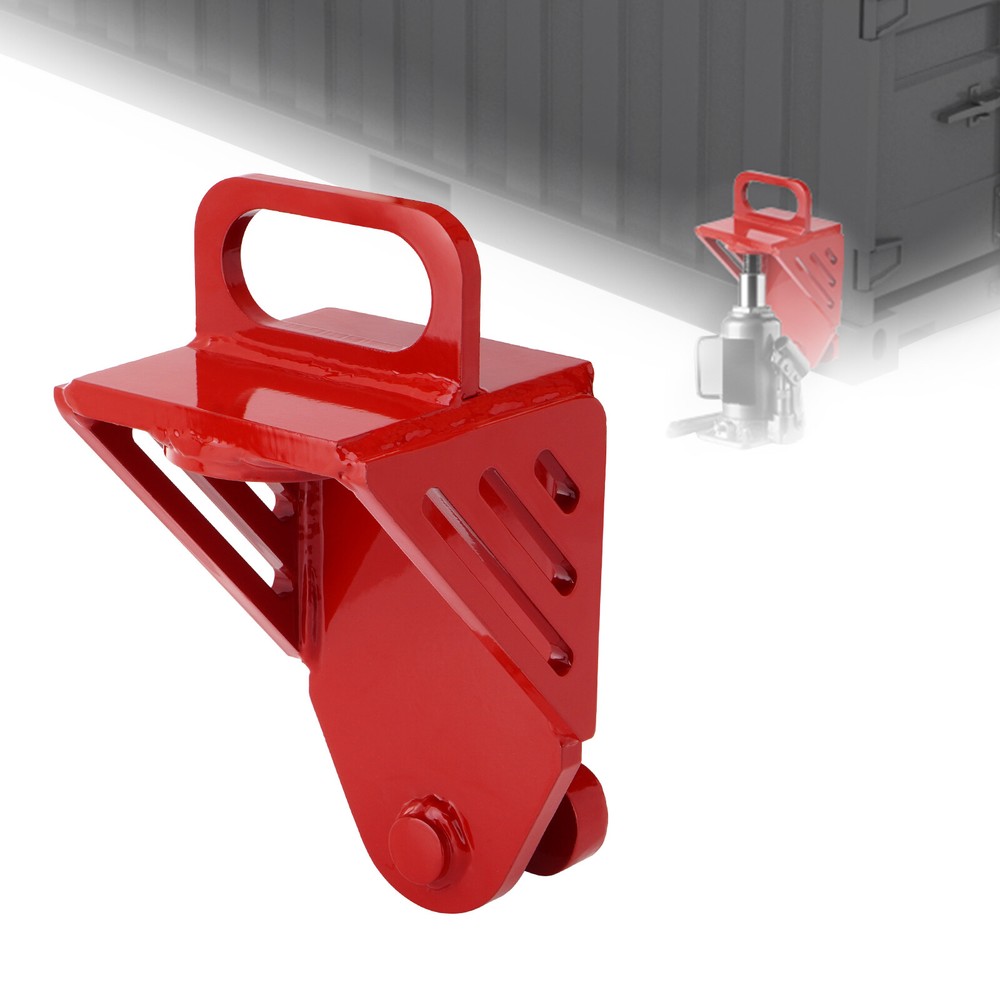 Shipping Container Jack Lug, with Handle, Red Jack Leveling Attachment 74000lbs