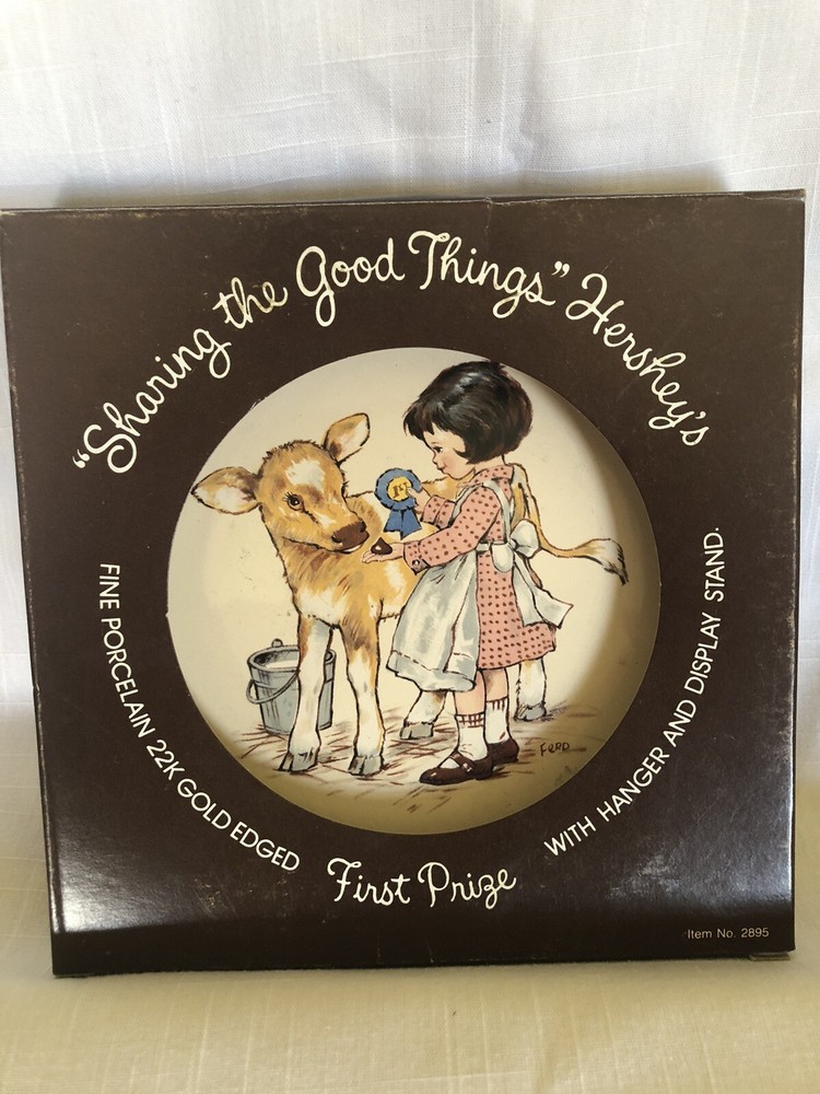 Hershey's 'Sharing Good Things' Plate Collection 3 Piece Set all in boxes