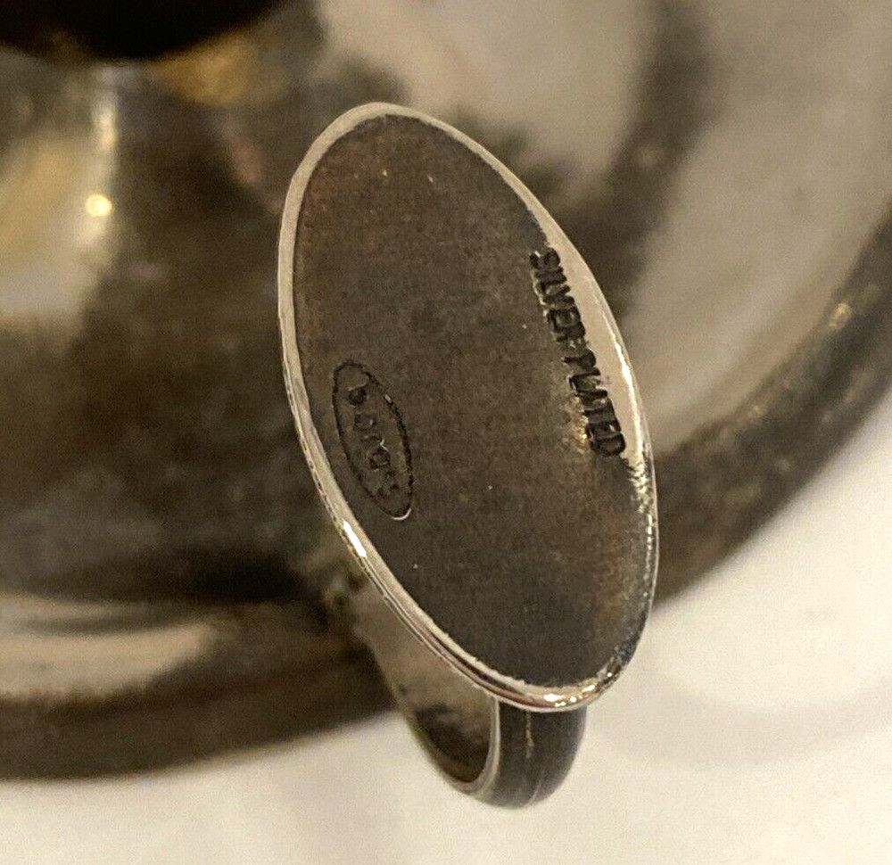 Vintage Borg's Silver Plate Chamberstick Candle Holder with Handle