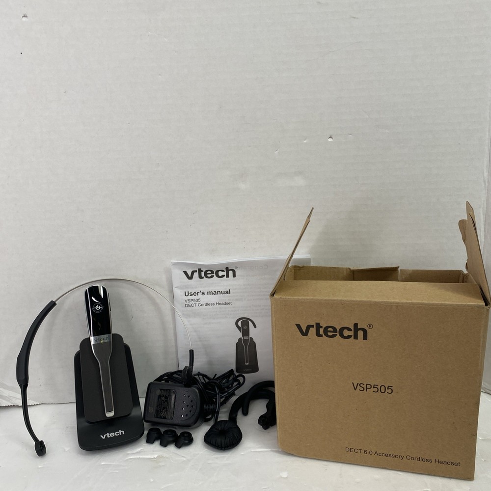 VTECH DECT 6.0 Accessory Cordless Headset VSP505 USED WORKING