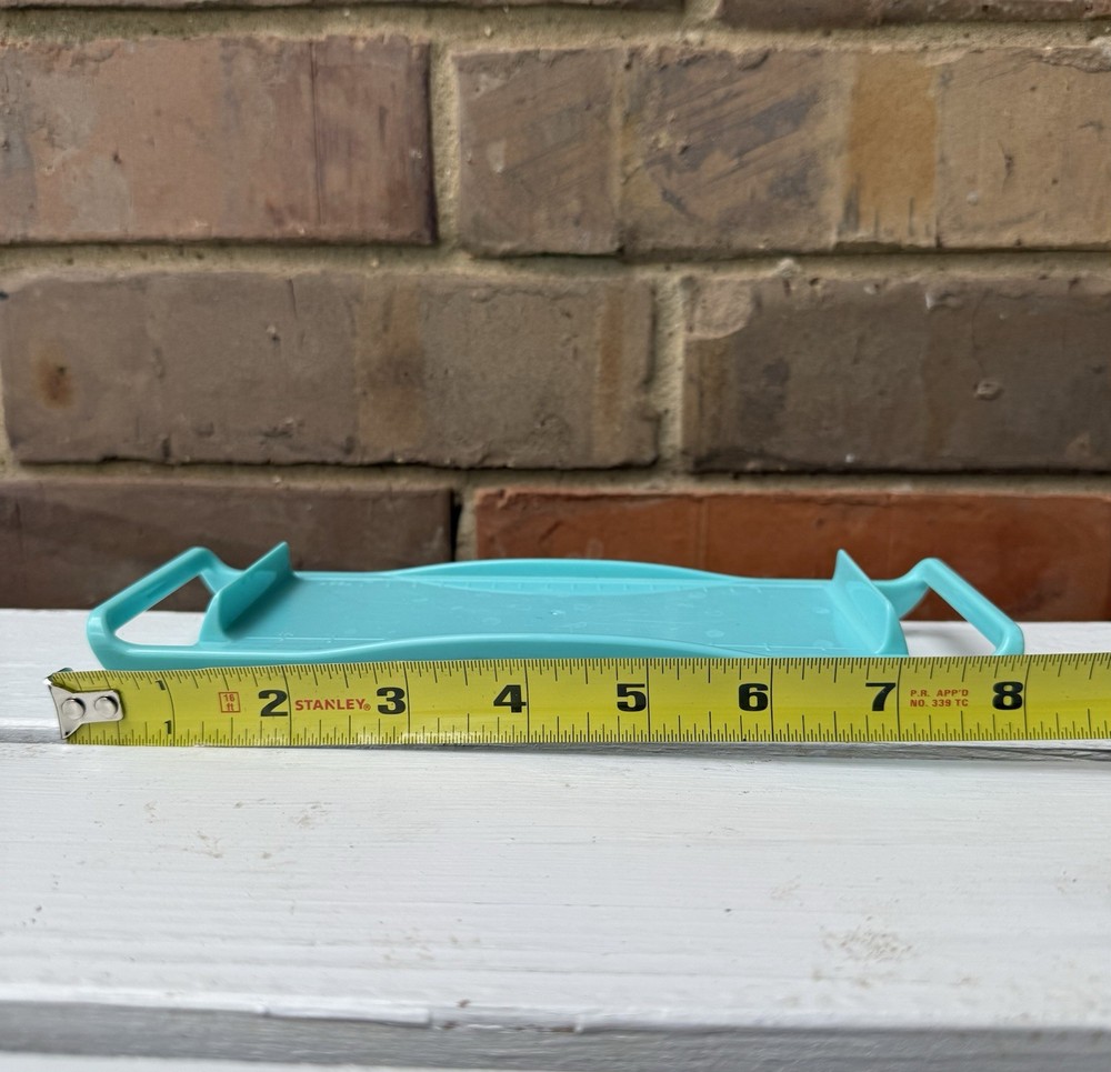 Retro Butter Dish Solid Clear Plastic Covered Single Stick Smooth See Through