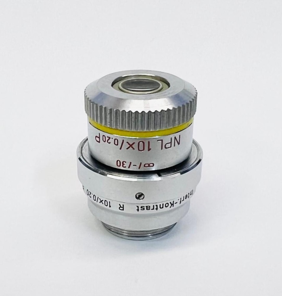 Leitz NPL 10X P Polarizing DIC Interference Contrast Prism Microscope Objective