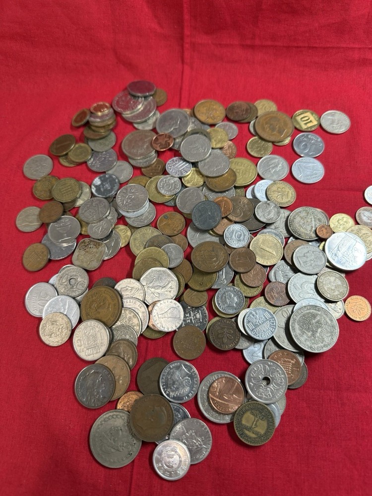 2lbs World Coins - Mixed Countries, Bulk Foreign, Unsesrched