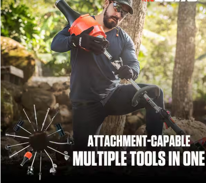Curved Shaft Edger Attachment Adjustable Cutting Depth Attachments Capable