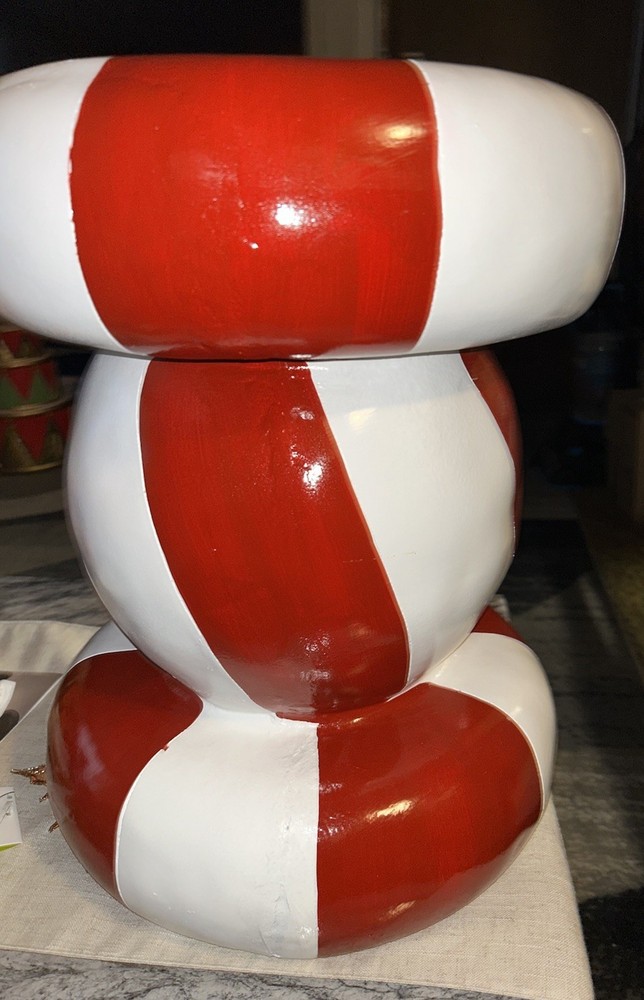 Peppermint Christmas Stool- Ships Next Day!
