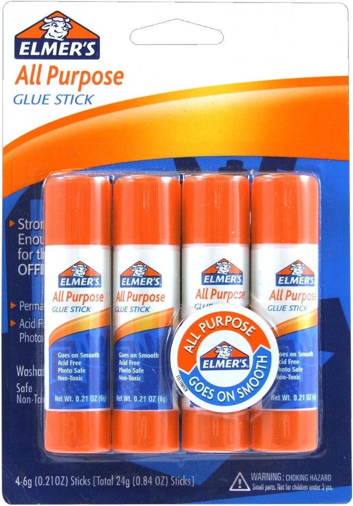All Purpose Glue Sticks, 0.21 Ounce, 4 Count