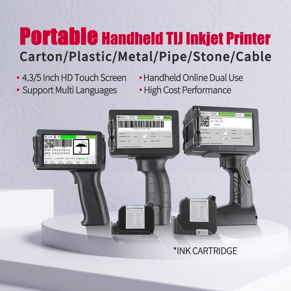 Portable Handheld Label Online Tij Thermal Inkjet Printer Coding Machine Label