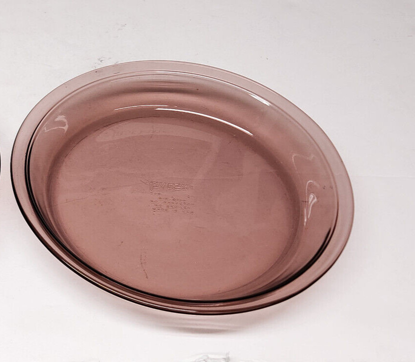 PYREX CRANBERRY Pie Plate Pan 9" Corning Dish #209