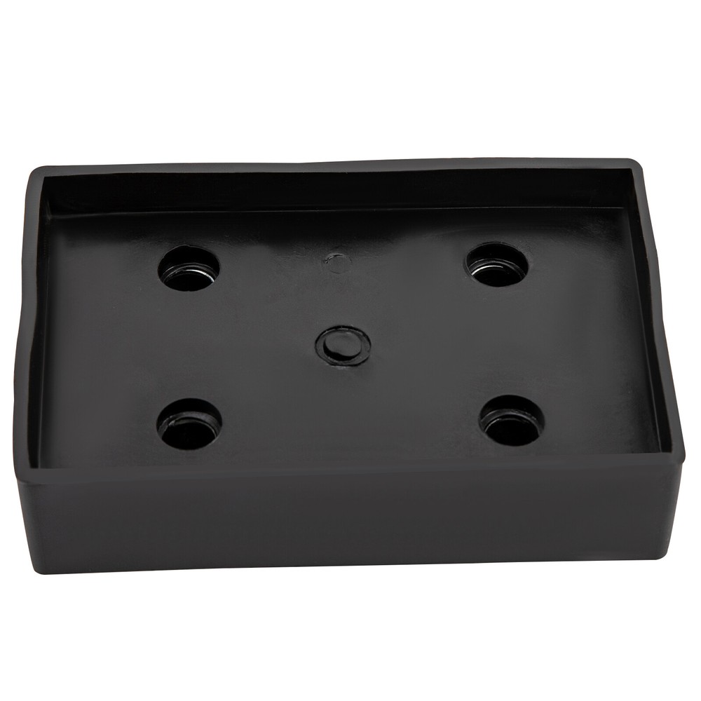 4Pcs 4-Hole Lift Pad Rubber Mat Rubber Rectangular Arm Lifter Rubber Pad Black
