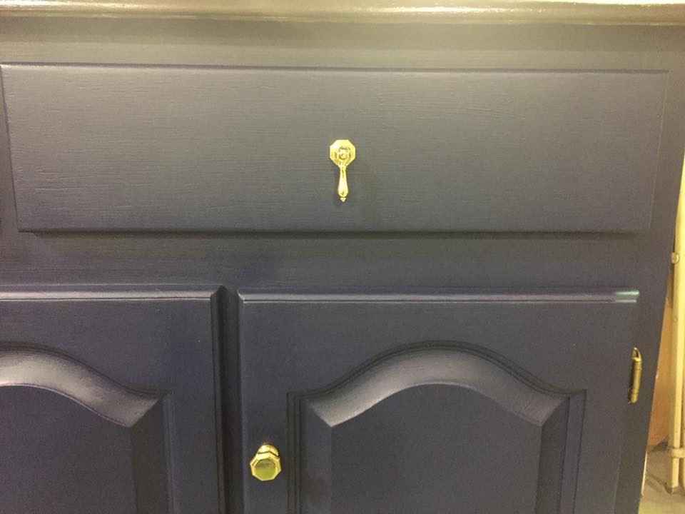 1-5/8" Octagonal Drop Pull Polished Brass