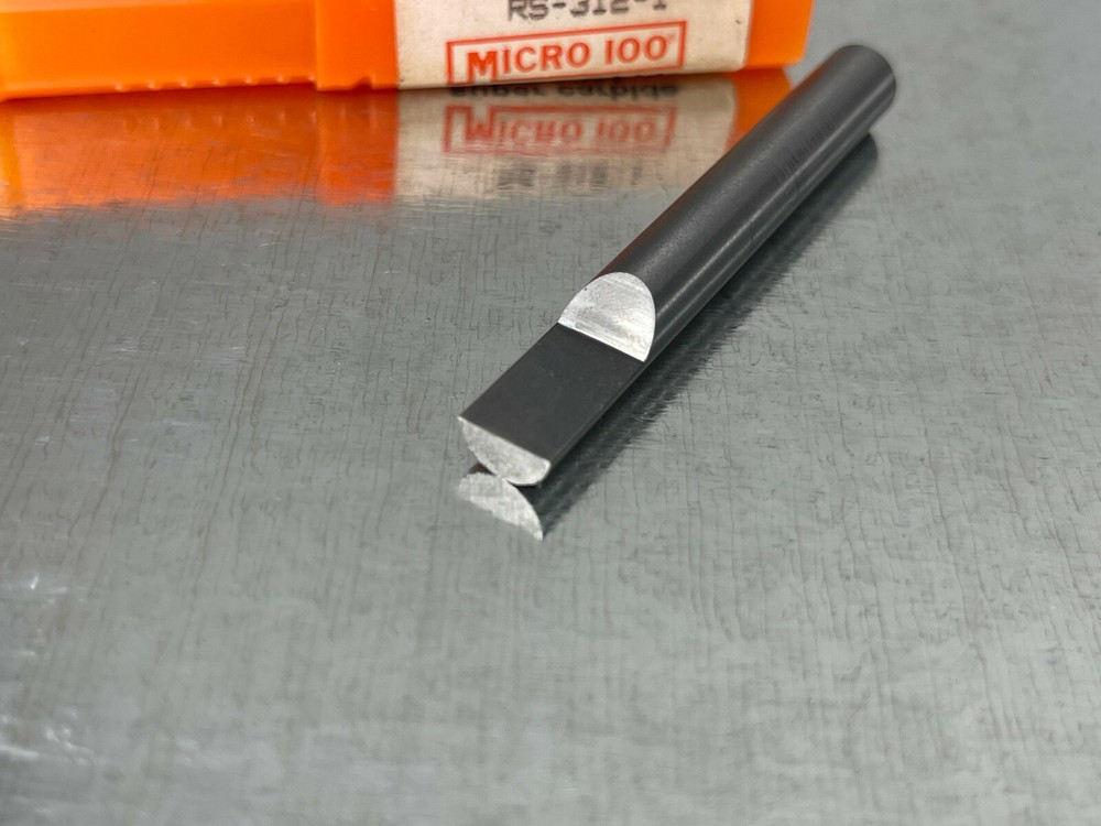 Micro 100 RS-312-1 Carbide Blank Split Single End 5/16" x 2-1/2" OAL