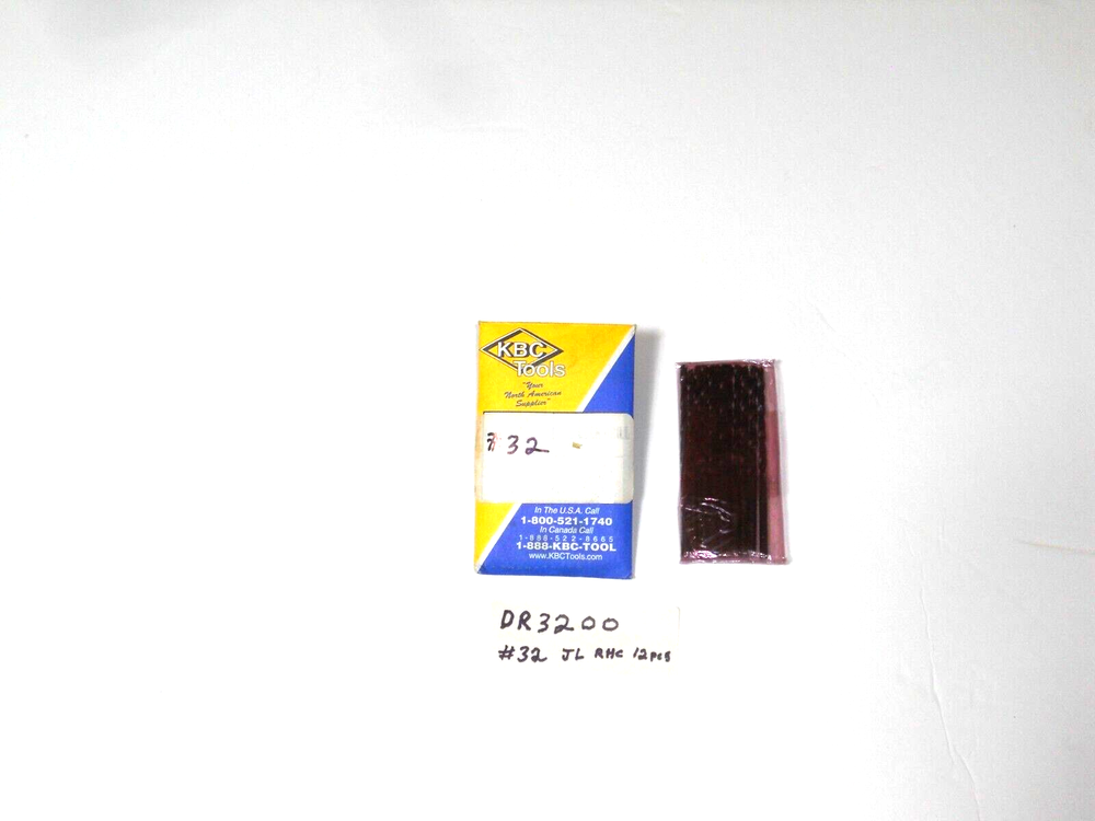 DR3200) #32 HSS, JL., DRILL BITS, GP, 118deg., 12 pcs.