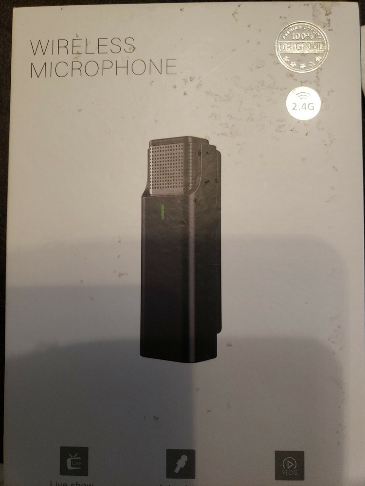 Wireless Lavalier Microphone Compatible for iPhone iPad with Charging Case, Plug