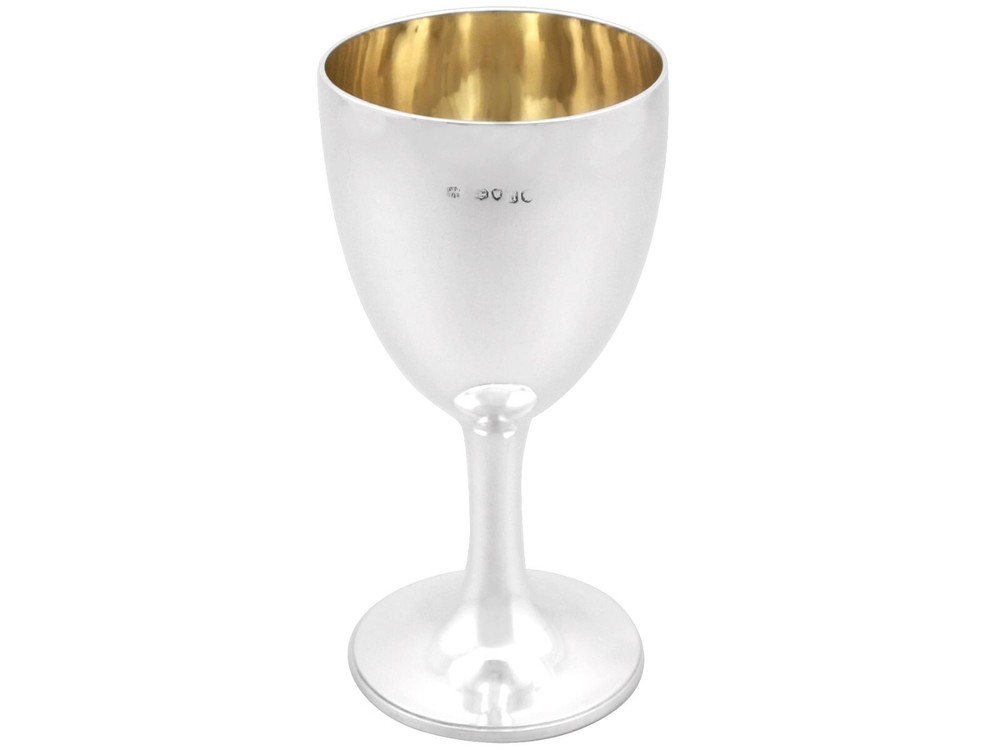 Antique Victorian Sterling Silver Goblet 1856