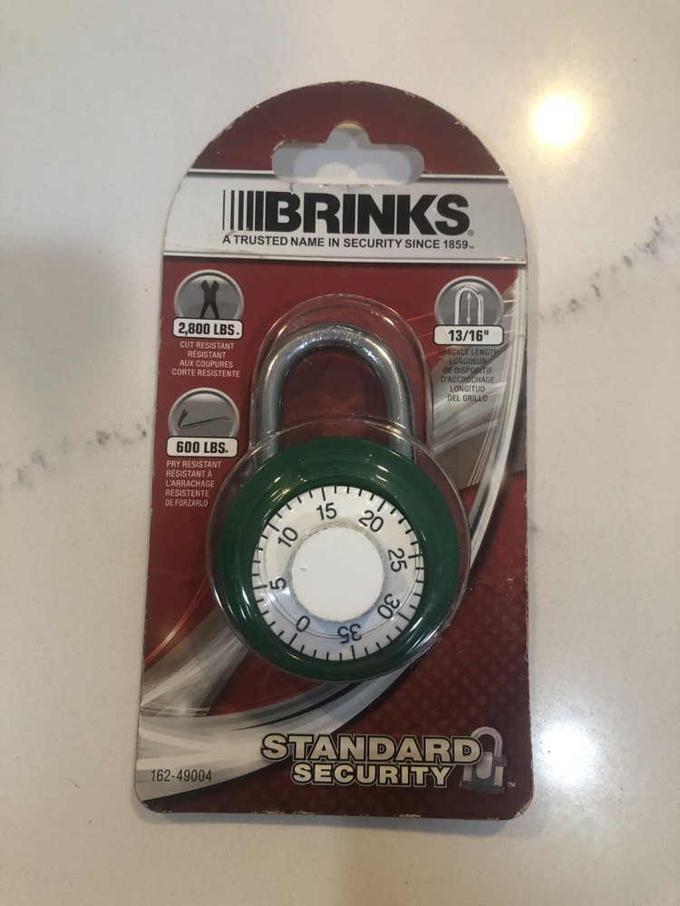 Brinks Standard Security Dial Padlock 162-49004