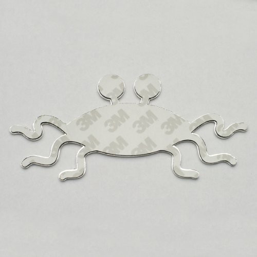 5.2" Solid Metal Flying Spaghetti Monster Car Emblem
