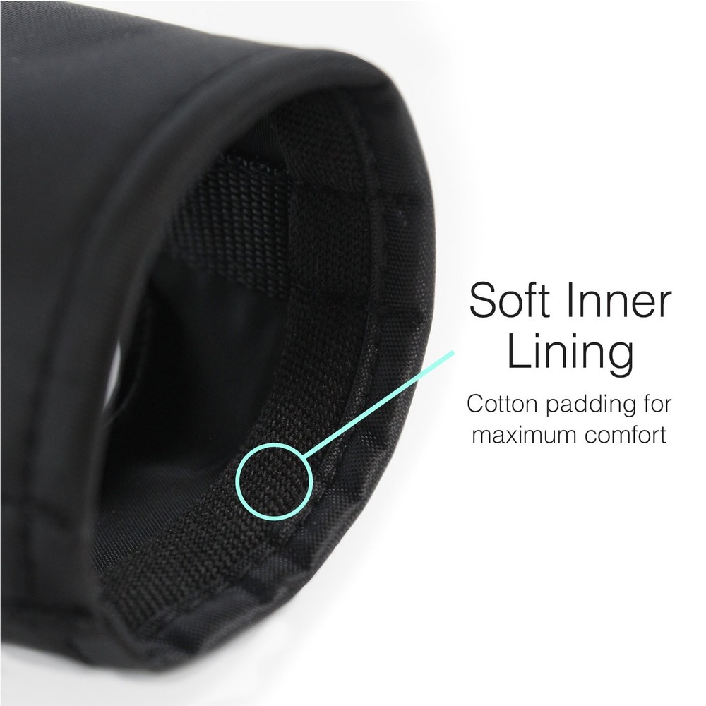 Small Quick Fit Dog Muzzle, Size 1, fit snout size 5", by Black