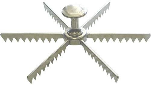 Winware Aluminum 6-Cut Pie and Cake Marker