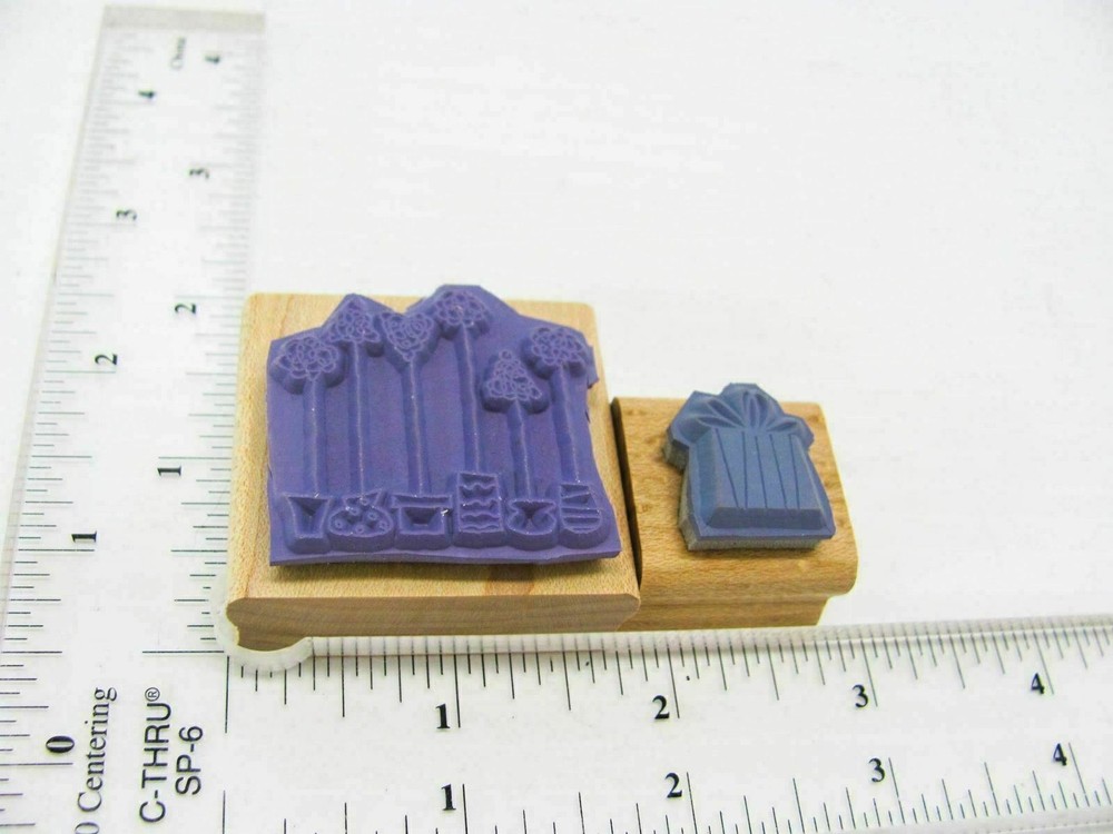 Holiday Tree Presents Rubber Stamp - Stamp Set A258