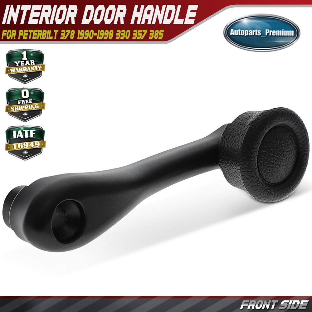 Front Side Black Window Regulator Handle for Peterbilt 378 1990-1998 330 357 385