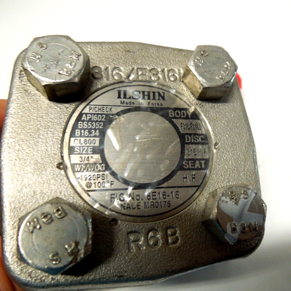 Check Valve 3/4" 800 CLASS Socket Weld Piston Check 316SS 823CNX