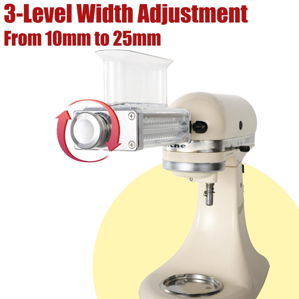 Adjustable Meat Tenderizer Attachment for KitchenAid Stand Mixers – 3 Thickne...
