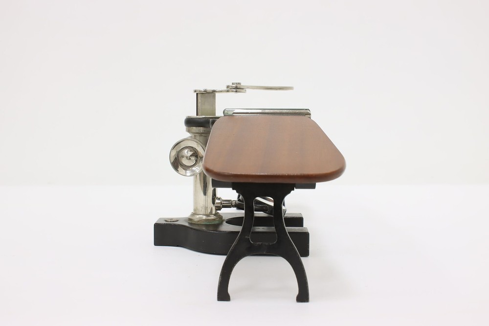 Bausch Antique Iron Laboratory Dissection Microscope & Case #56877