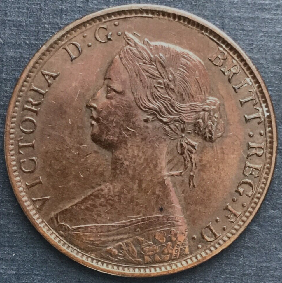 🇨🇦 CANADA PROVINCES  1864 1 Cent - Victoria SHORT "6"  🇨🇦