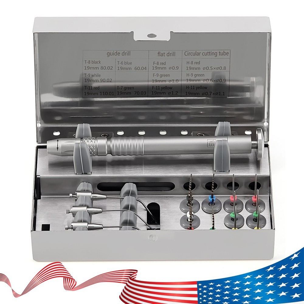 Dental Broken File Extractor Endodontic Removal System Kit Endo Root Canal Tools