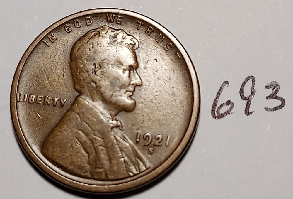 1921-S Lincoln Wheat Cent #693