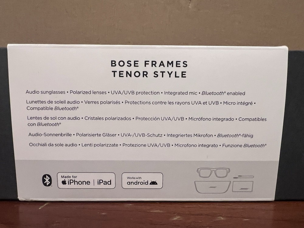 Bose Frames Tenor Rectangular Bluetooth Audio Sunglasses - Black