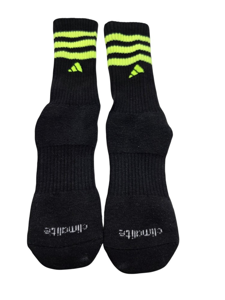 Adidas Socks Neon Stripe Size Small