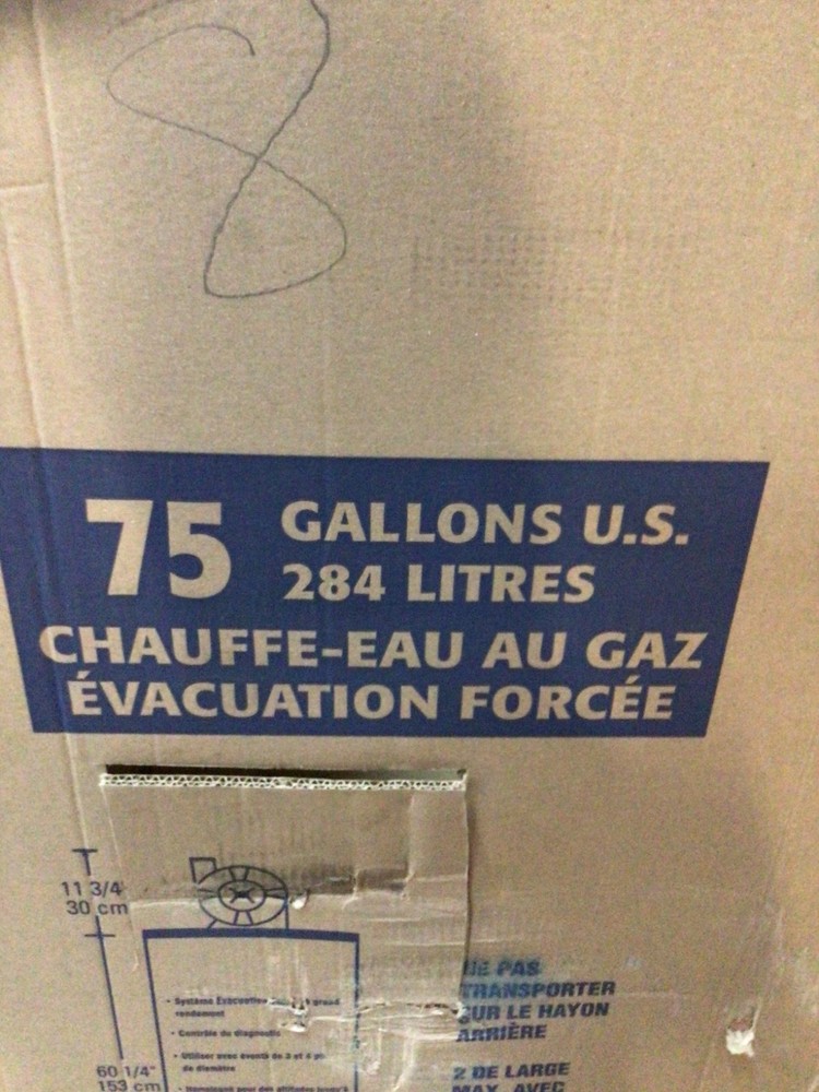 RHEEM PRO +G75-76N RH PV 75 Gallon Residential Natural Gas Water Heater NEW