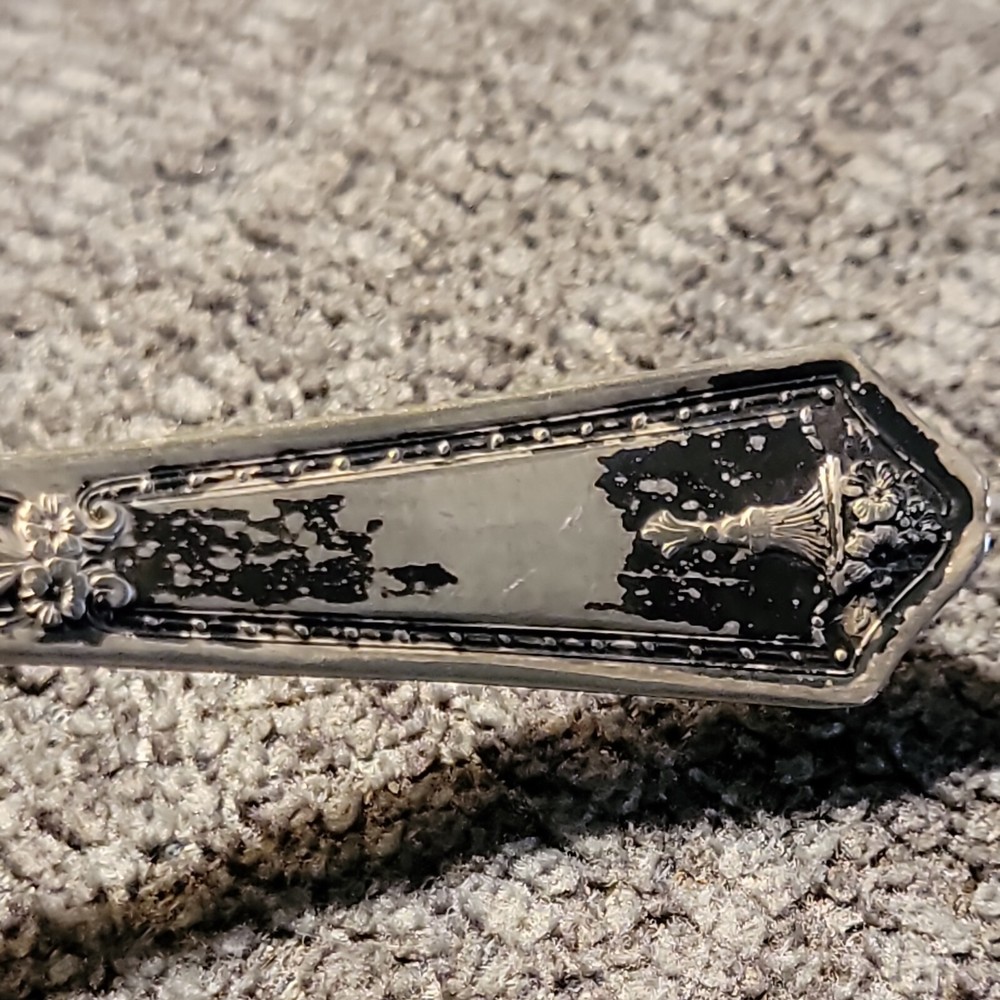 Vintage Bouquet Silverplate Flatware Ladle Tarnished