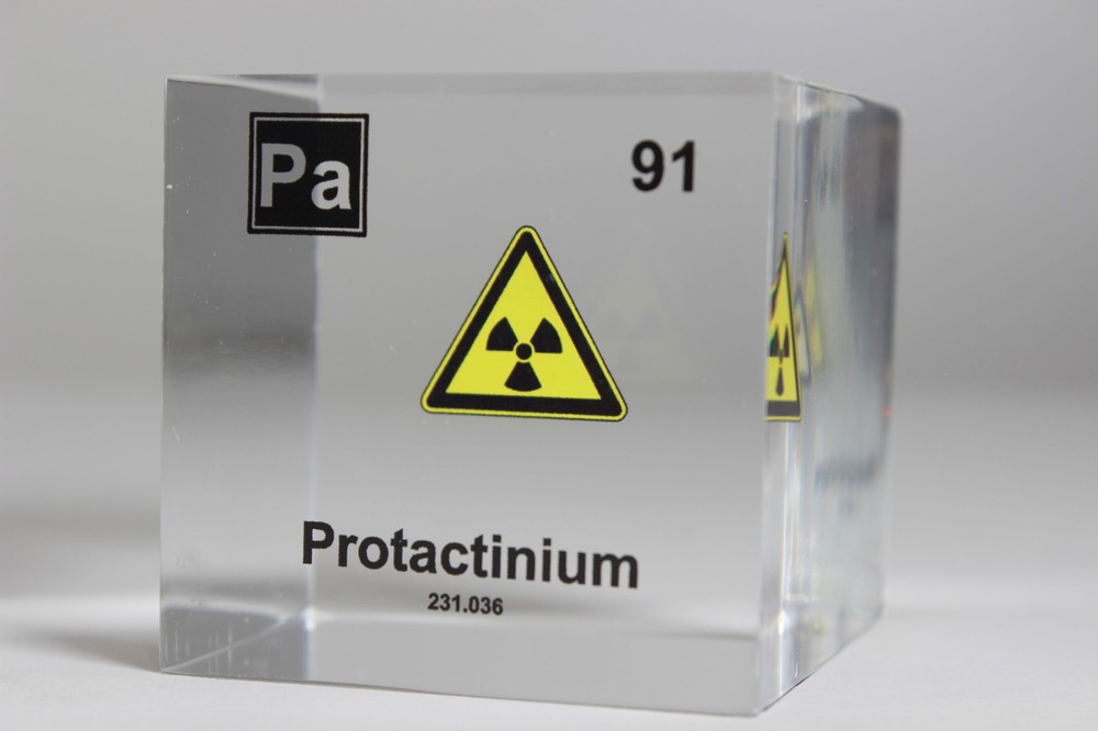Protactinium Element Cube