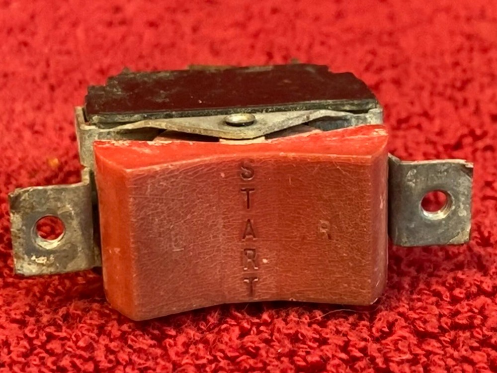 AIRCRAFT LEFT RIGHT START RED ROCKER SWITCH