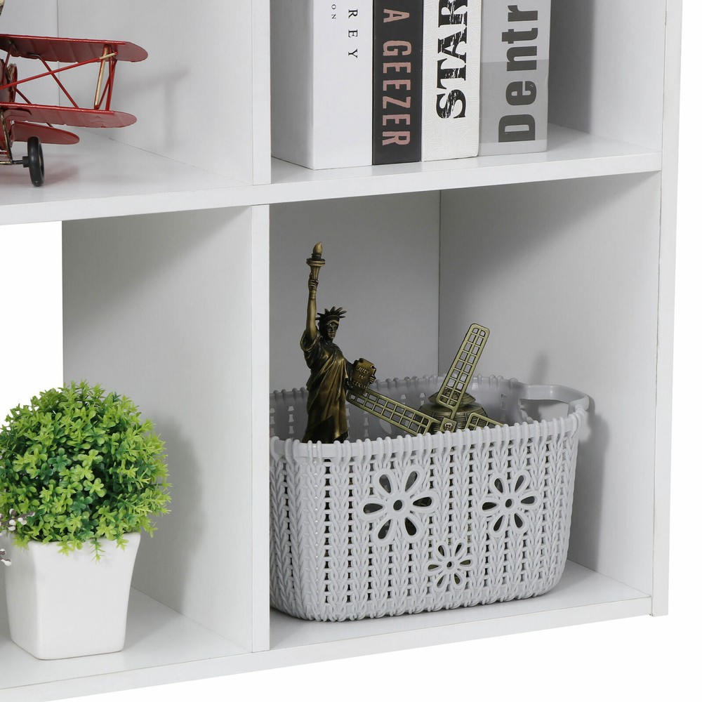 9-Cube Storage Closet Cube Organizer Bookcase Shelving Home Office White