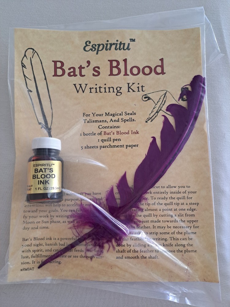 Bat's Blood Writing Kit