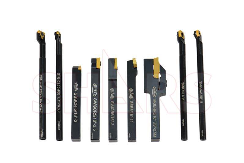 Shars 9pcs 5/16" Turning Threading + 1/4" Boring + Insert + Cert CCMT M]