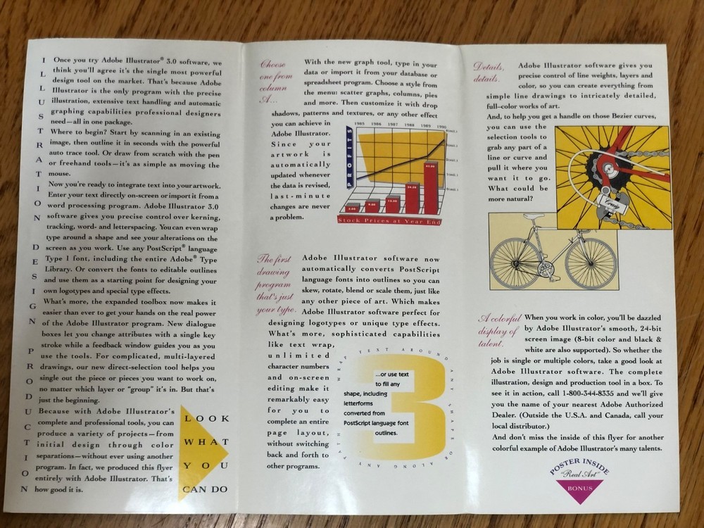 Adobe Illustrator version 3 Flyer / Fold Out Poster