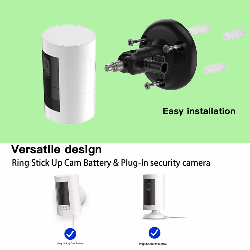 HOLACA Wall Mount for Ring Stick Up Cam Battery/ Elite HD Security Camera 3pack