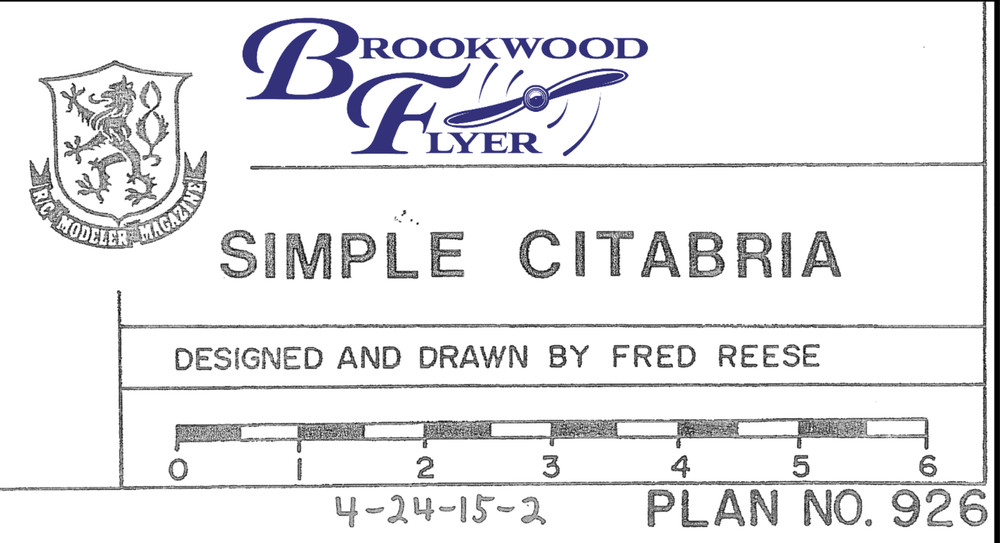 SIMPLE CITABRIA RC PLAN + CONSTRUCTION ARTICLE for Ace Foam Wing Model Airplane
