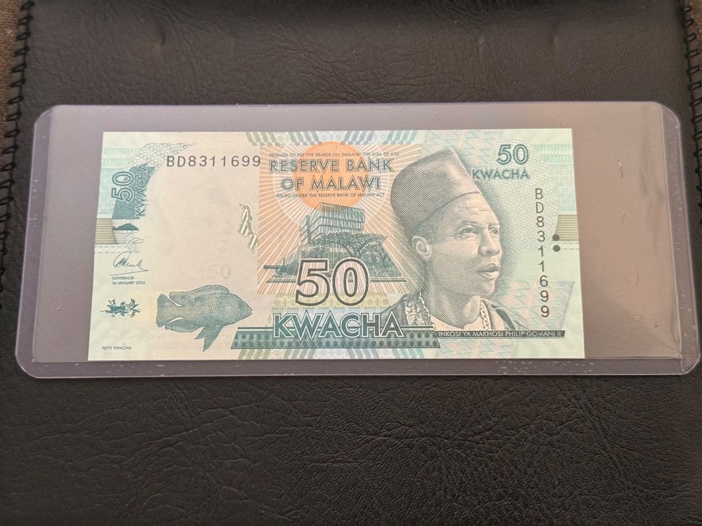 2016 — MALAWI — 50 KWACHA NOTE