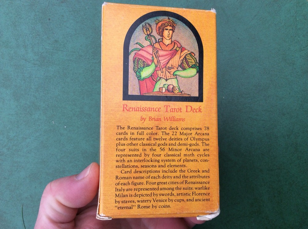 RENAISSANCE TAROT DECK BY BRIAN WILLIAMS WITH INSTRUCTIONS