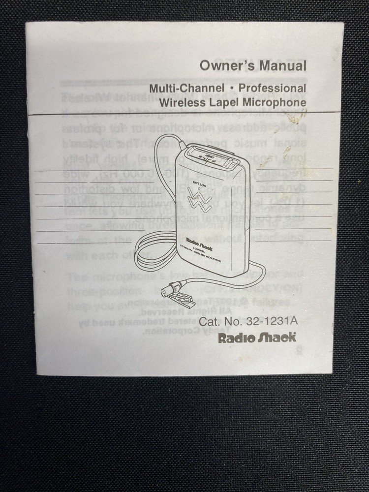 OPTIMUS WIRELESS FM PA SYSTEM. 