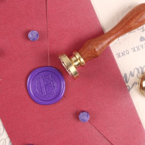 Wax Seal Stamp Set - 2pcs Initial Alphabet E With Mystery Random Letter-E