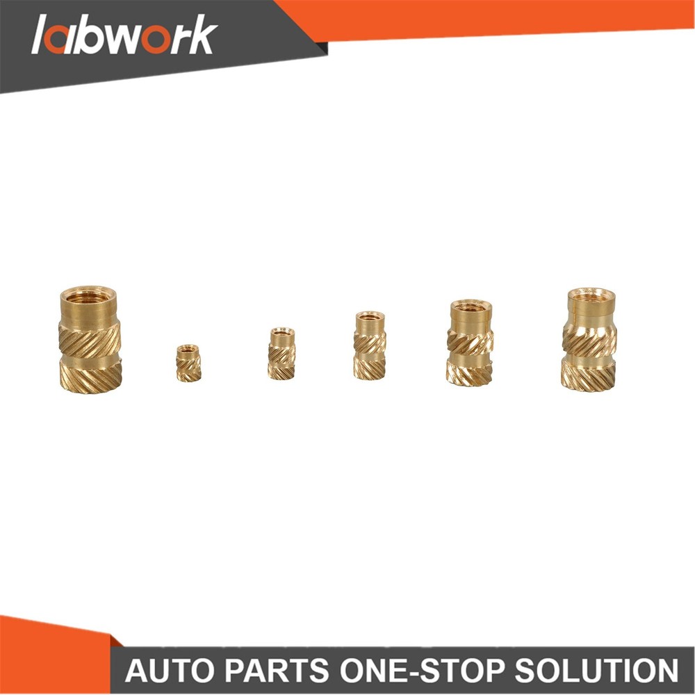 Labwork 350Pcs Threaded Inserts M2-M6 Female Thread Metric Knurled Nuts